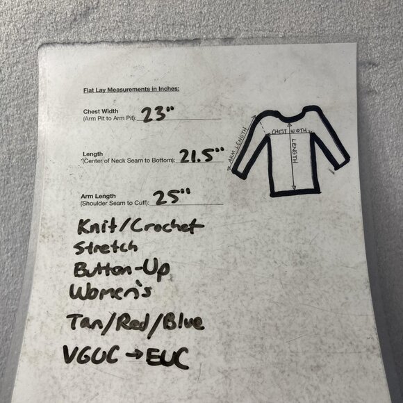 Gudrun Sjoden Button Up Cardigan Sweater Womens Large L Tan Open Knit Pockets - Picture 6 of 12